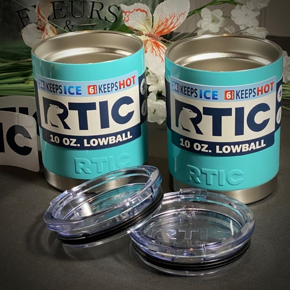 New! RTIC Set STAINLESS STEEL TUMBLERS WITH LIDS. 1st Gen! RTIC - Picture 3 of 11